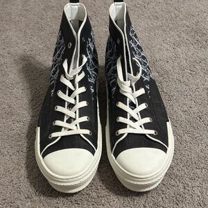 Dior Black and White High-Top Sneakers